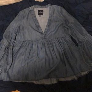 American eagle denim style shirt